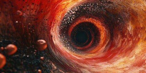 Wall Mural - Black Hole Swirl Design