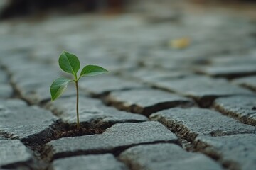 Wall Mural - Small green sprout