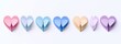 © SabsePahale - A Row of Hearts:  Five paper hearts in a row, four in shades of red and one white, arranged in a minimalist design, evoke a feeling of love, unity, and diversity.