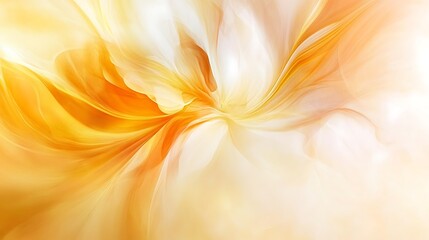 Wall Mural - abstract golden yellow white swirling flowing design
