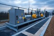 © kardaska - Gas distribution station regulating pressure and filtering natural gas for city consumption