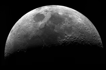 Wall Mural - high resolution photo of the moon.