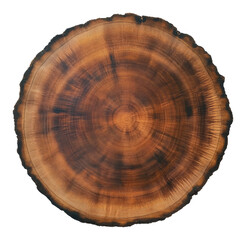 Cross section of a tree trunk with rings, wood texture. Nature and forestry concept