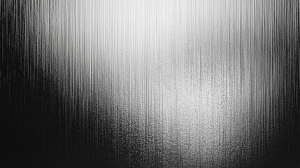 Aufkleber - Abstract black and white background with a fine metal texture, illuminated by soft light from above. The grainy gradient creates a natural wood or rough paper effect, perfect for design projects empha