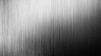 Poster - Abstract black and white background with a fine metal texture, illuminated by soft light from above. The grainy gradient creates a natural wood or rough paper effect, perfect for design projects empha