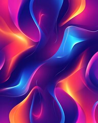 Wall Mural - a vibrant abstract gradient background.featuring bold neon colors and fluid shapes.emphasizing energ