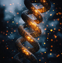Aufkleber - Dark black, shiny gold, DNA activated, metaphysical coding.