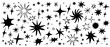 © Lisa - Set of hand drawn vector stars and sparkles, doodle style