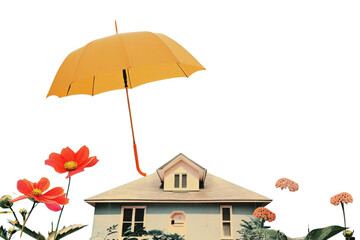 Wall Mural - png a home insurance umbrella flower architecture.