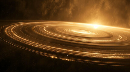 Wall Mural - vibrant cosmic explosion illuminating swirling gases in deep space. generative ai