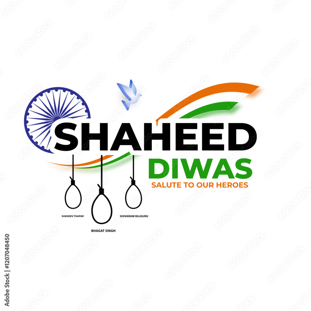Vector illustration of Shaheed Diwas social media template Stock Vector ...