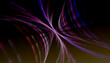 © Westend61 - Abstract 3D render with colorful swirling lines on a black background