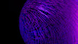 © Westend61 - Abstract 3D render with violet color and dark background