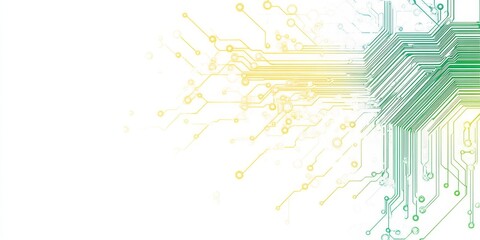 Poster - Abstract digital circuit board pattern.