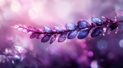 Aufkleber - Abstract background with soft bokeh lights in shades of blue and purple, giving a dreamy, magical effect with blurred circular light spots
