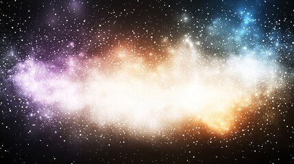 Wall Mural - celestial nebula cosmic dust starry night sky galaxy space background