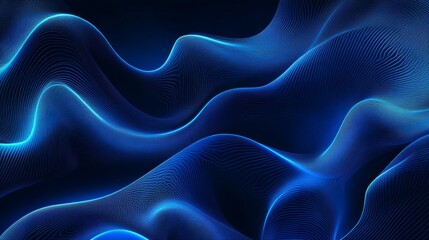 Fototapete - A deep blue abstract background with subtle gradient and texture, with light highlights adding a mysterious, cosmic effect