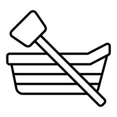 Wall Mural - Rowing boat Icon