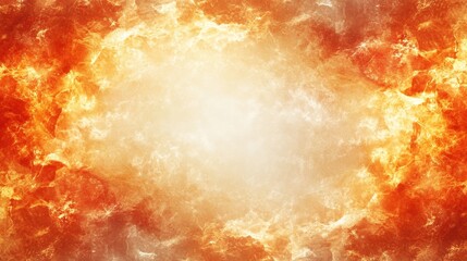Wall Mural - Fiery Abstract Background with Warm Colors and Luminous Center