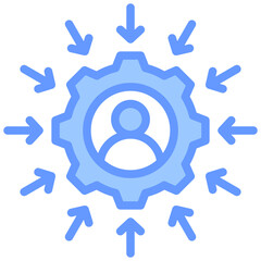 Poster - Customer Centric Blue Icon