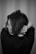 © Ольга Калинчук - photo shoot woman in black black and white photo