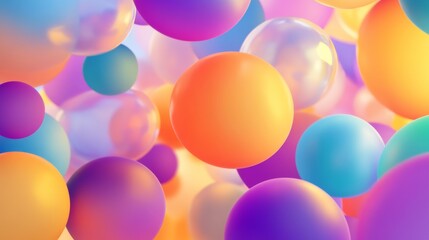 Wall Mural - a vibrant festival balloon gradient background.featuring bright and cheerful colors.highlighting joy