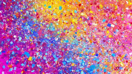 Wall Mural - a vibrant festival confetti gradient background.featuring bright colors and confetti.highlighting ce