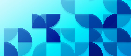 Wall Mural - circle geometric abstract background