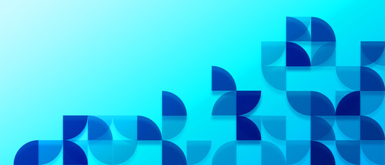 Wall Mural - circle geometric abstract background