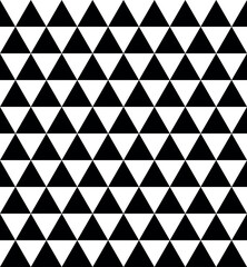triangle - triangular pattern with equilateral triangles, black and white vector seamless repeatable