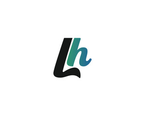 Wall Mural - creative letter LH logo design template