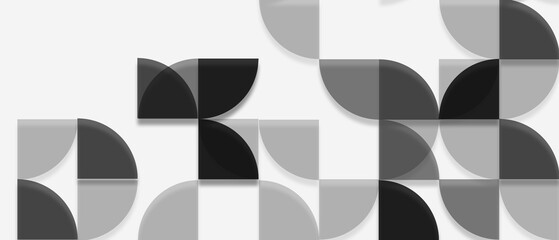 Wall Mural - circle geometric abstract background