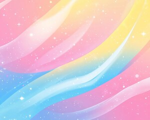 Wall Mural - a vibrant gradient background with candy store colors.featuring bright pinks, blues, and yellows.evo