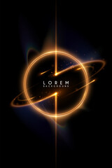 Wall Mural - light ring with motion sparks effects
