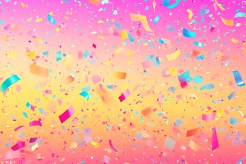 Wall Mural - a vibrant gradient background with carnival confetti colors.featuring bright pinks, yellows, and blu