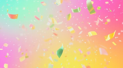 Wall Mural - a vibrant gradient background with carnival parade colors.featuring bright reds, greens, and yellows