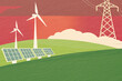 © ADDICTIVE STOCK - Sustainable energy farm with wind and solar power technology