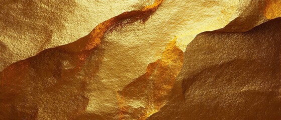 Wall Mural - textured gold surface with metallic sheen featuring varied shades and subtle patterns creating a ric