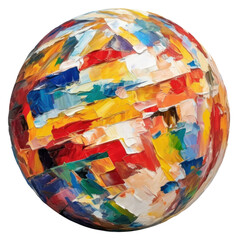 Wall Mural - PNG Globe painting backgrounds sphere.