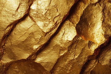Wall Mural - shimmering gold textured metal surface with rich sheen perfect for luxury backgrounds and elegant ar