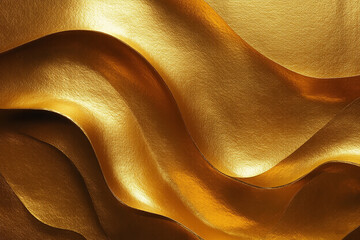 Wall Mural - shimmering gold textured metal surface with rich sheen perfect for luxury backgrounds and elegant ar
