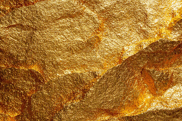 Wall Mural - shimmering gold textured metal surface with rich sheen perfect for luxury backgrounds and elegant ar