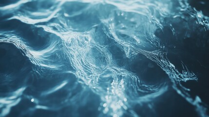 Wall Mural - Captivating Close-Up of Flowing Water with Light Reflections