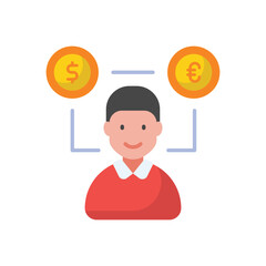 Wall Mural - Money vector icon