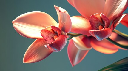 Wall Mural - close up orchid flower