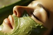 © Thanapong - Soothing aloe vera face mask application for skincare treatment indoor spa setting beauty care close-up perspective natural skin hydration benefits