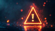 © Nopadol - Warning Signal: A glowing, red triangle with an exclamation point emerges from a dark, smoky background, symbolizing urgency, caution, and danger.