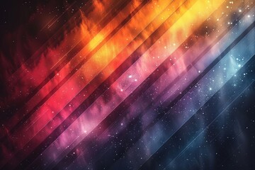 Wall Mural - abstract cosmic nebula with diagonal stripes