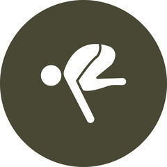 Wall Mural - crowtoheadstand transition vector icon design