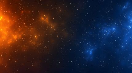 Wall Mural - a clean gradient texture transitioning from deep blue to vibrant orange, with subtle glowing highlig